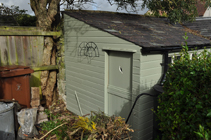Bird shed door